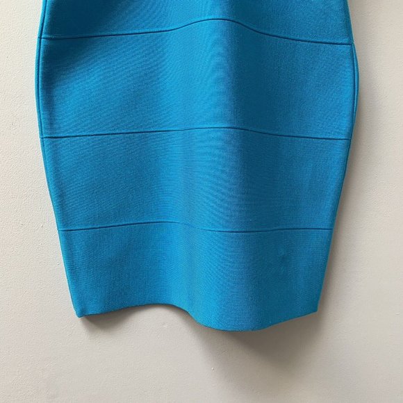 Herve Leger Bandage Bodycon Dress Size XS Blue Black Iconic **New With Tags** - Picture 2 of 11
